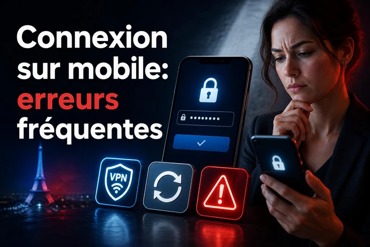 Connexion sur mobile: erreurs fréquentes